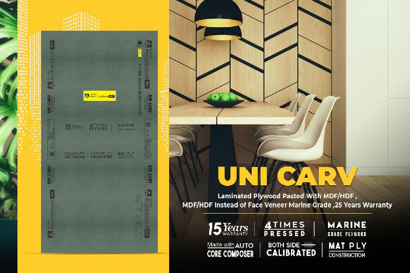 Uni Carv Decorative Waterproof Plywood Standard Size
