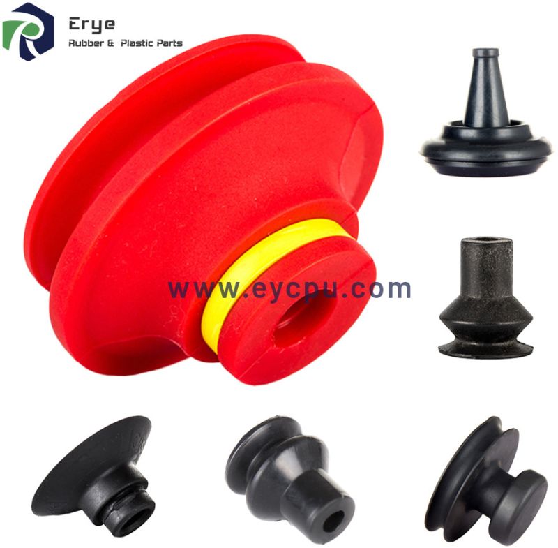 Black Rubber Suction Cups