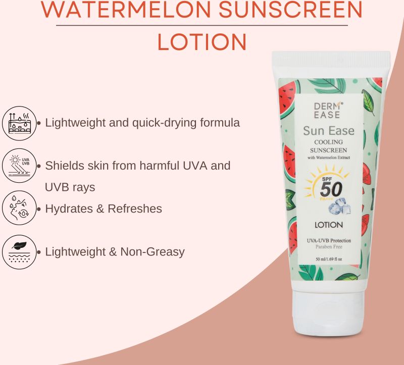 Derm Ease Watermelon SPF 50 Lotion