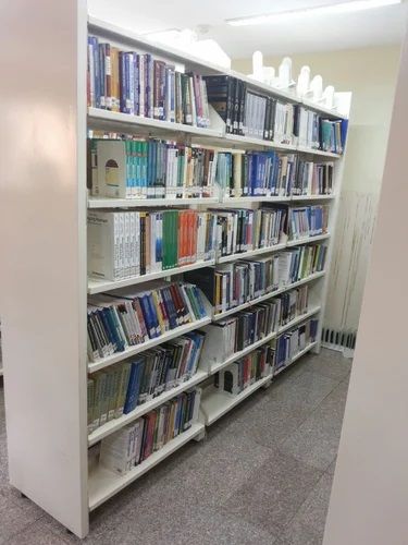 Metal Library Book Rack, Color : White, Finish Type : Powder Coated