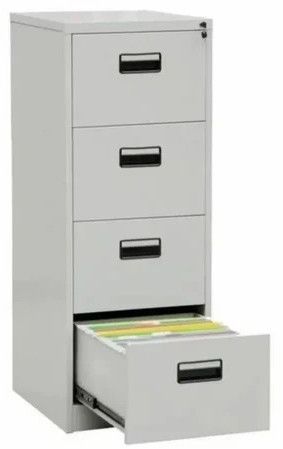 Metal Fire Resistant File Cabinet, Color : White