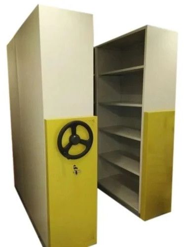 Office Mobile Storage System, Color : White Yellow