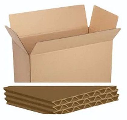 Paperboard 7 Ply Corrugated Shipper Box, Color : Brown