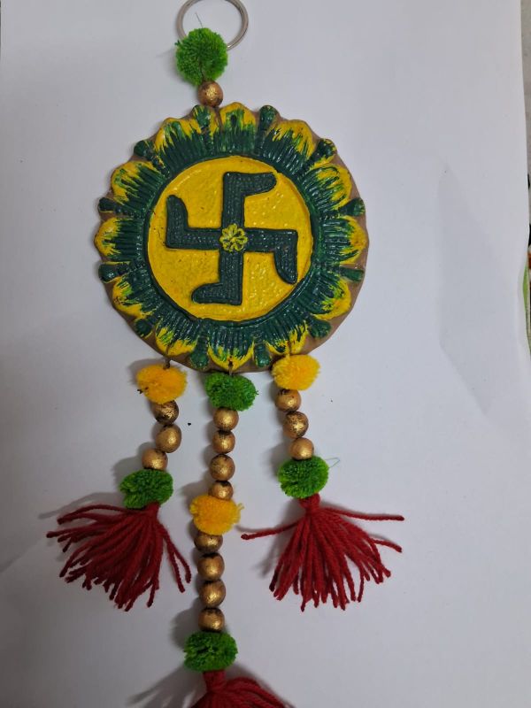 5 Inch Ecofriendly Handmade Cowdung Swastik