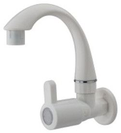 Vector Collection Ptmt Short Sink Tap, Color : White
