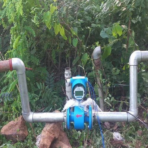 Polished Stainless Steel Telemetry Electromagnetic Pipe Flow Meter
