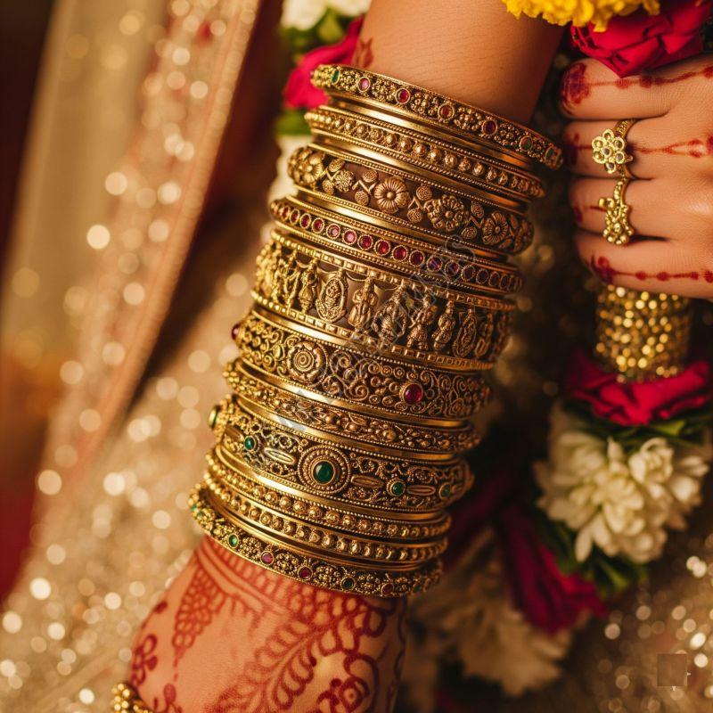 Heavy Bridal Brass Bangles