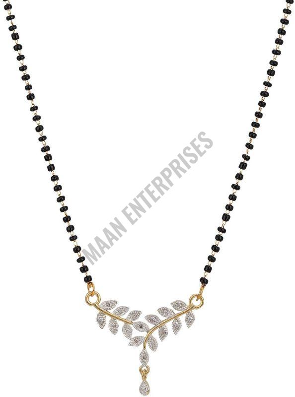 Mangalsutra with Artificial Diamond Pendant