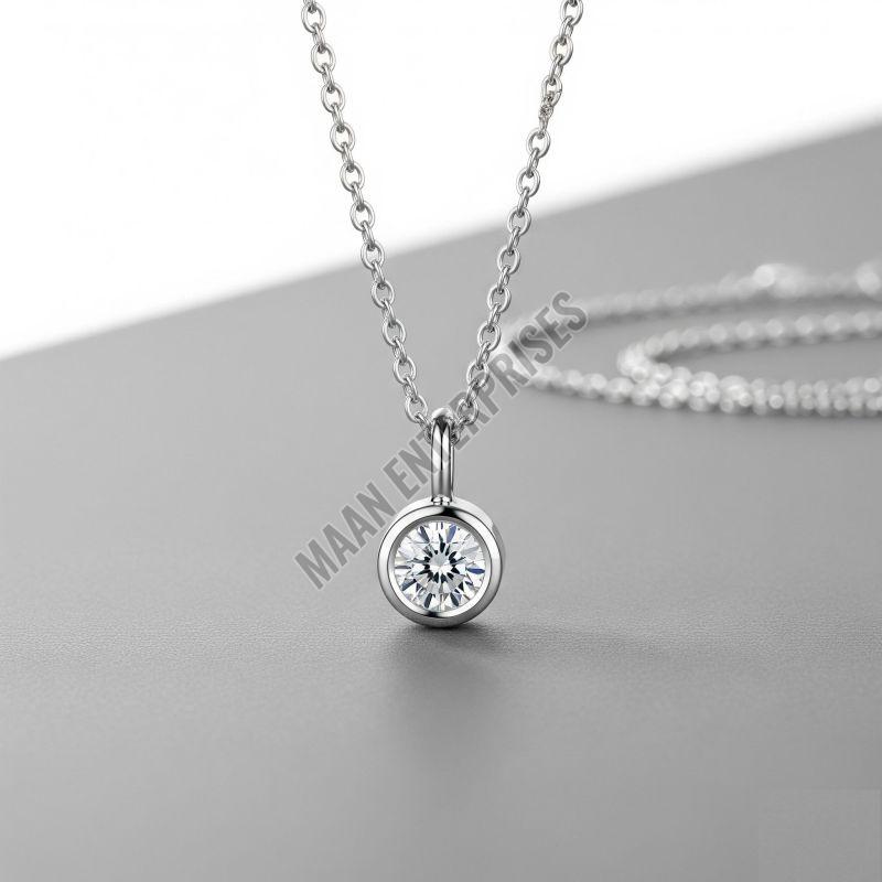 Minimalist Artificial Diamond Pendant Necklace
