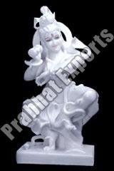 Marble Dancing Shiva Statue