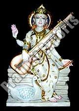 Marble Goddess Saraswati Statue