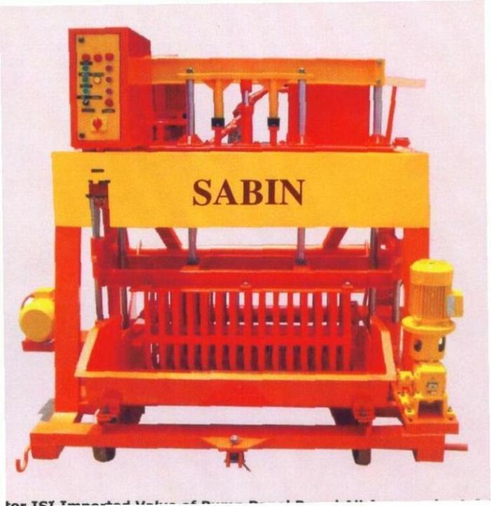 SABIN BLOCK MAKING MACHINE