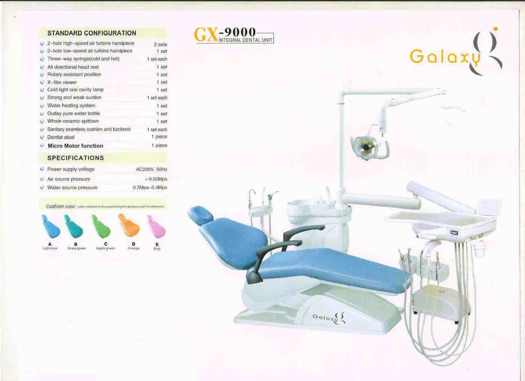 Dental Chair Attached Unit