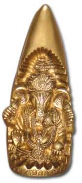 Ganesh Brass Statue (Ganesh Sitting on Teeth)