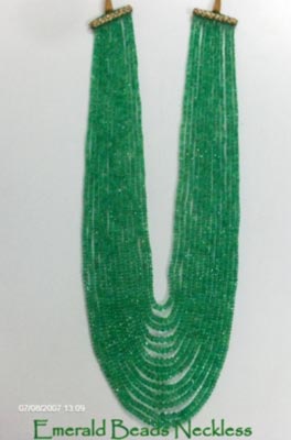 Emerald Beaded Necklace