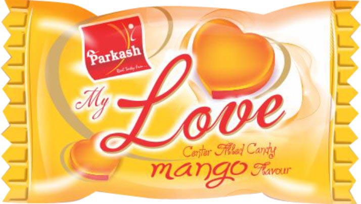 Parkash Solid My Love Mango Candy, Packaging Type : Plastic Packet