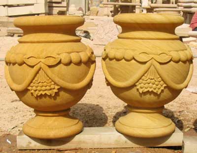 Stone Flower Pots -07, Style : Antique, Feature : Anitque, Eco Friendly, Fine Finish