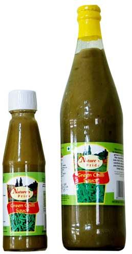 Green Chilli Sauce, for Fastfood, Packaging Type : Glass Bottle