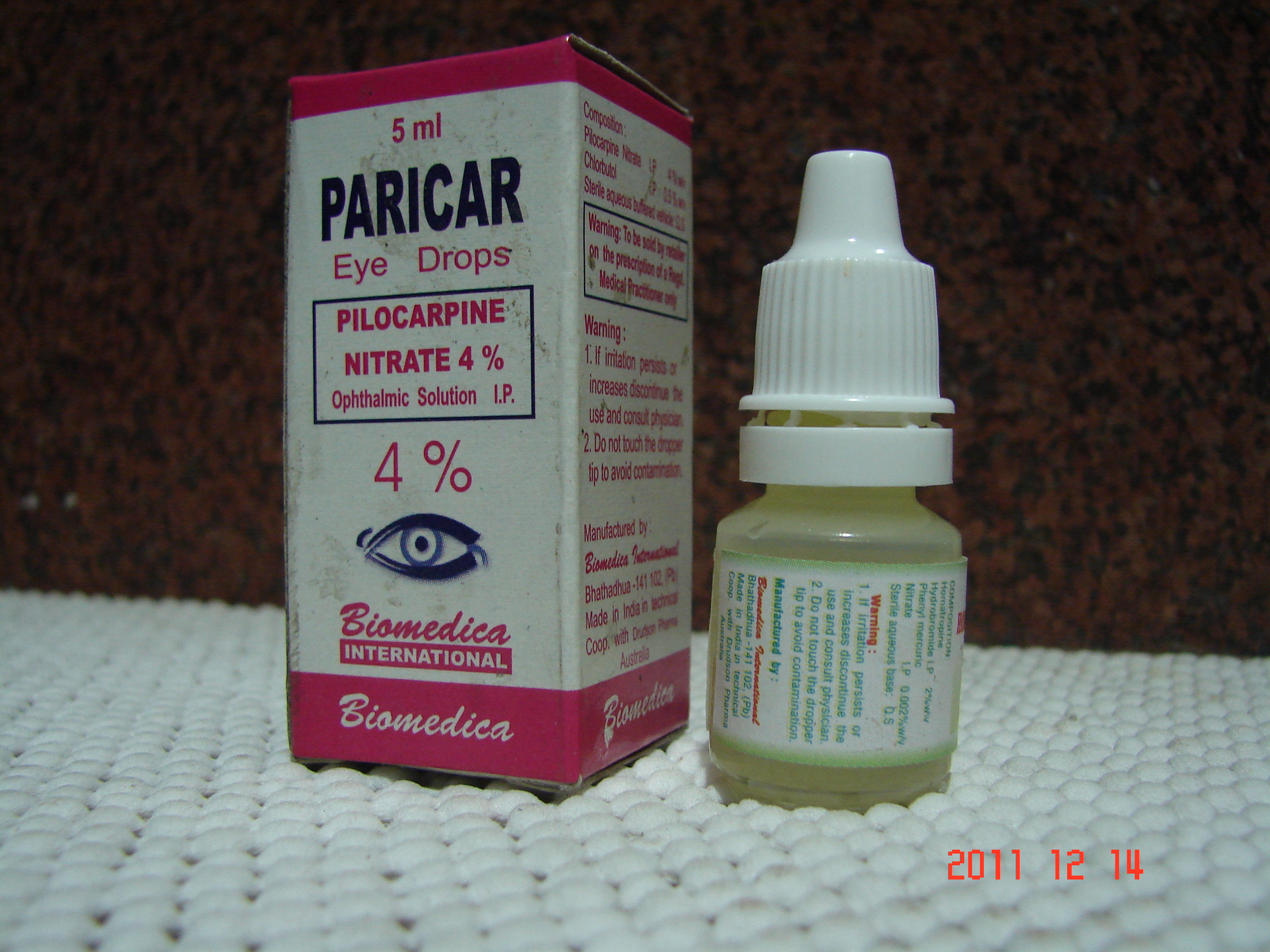 Pilocarpine Nitrate  4% Eye Drops