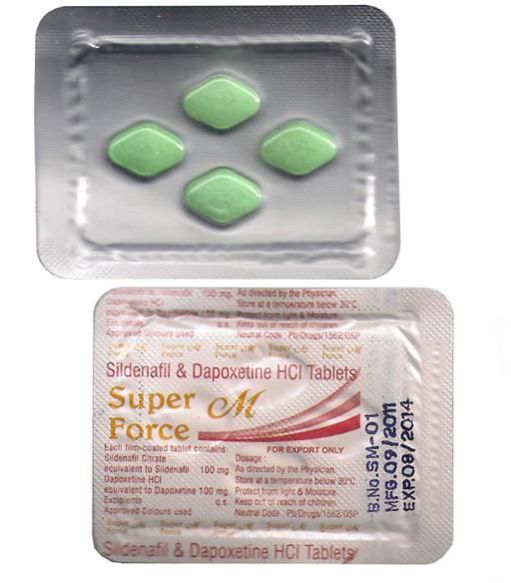 Super M Force (sildenafil 100mg + Dapoxetine 100mg)