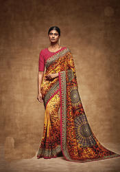 Digital printed sarees