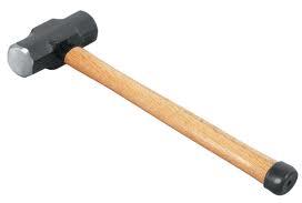 Double Face Sledge Hammer with wooden handle