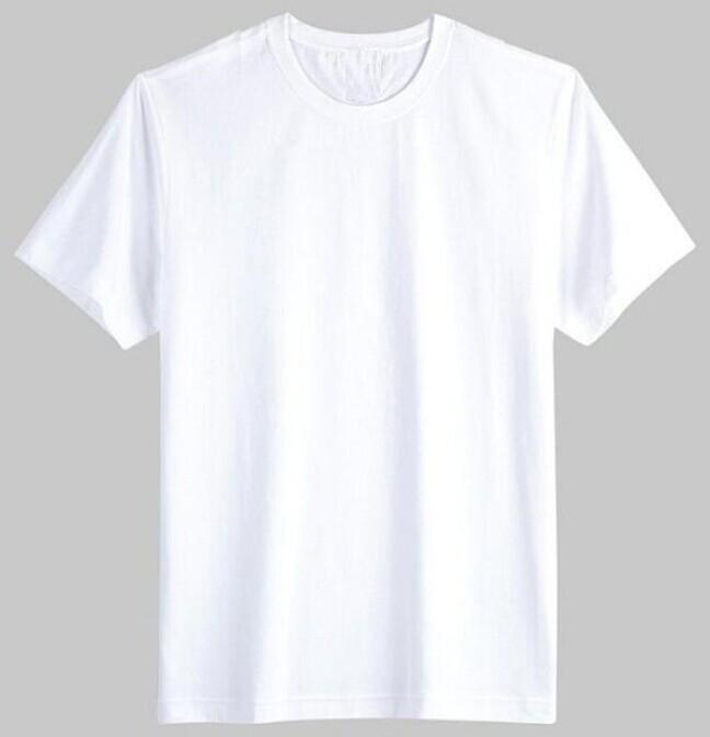 Mens White Round Neck Blank T Shirt or Plain T Shirt Available in all Colr
