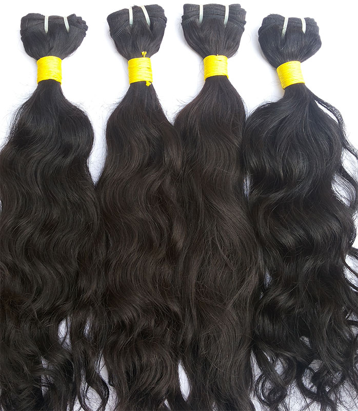 Indian Remy Hair Weft Wavy by Black Gold Impex, weft wavy indian remy hair  | ID - 1172290