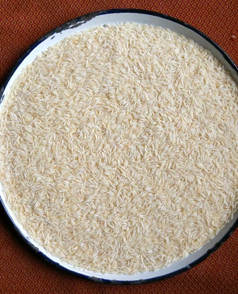 Basmati 1121 Steam Rice, Color : Buttery