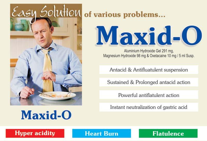 Maxid-O Suspension, Medicine Type : Allopathic