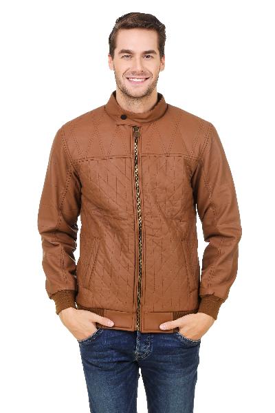 Leather tan color jacket