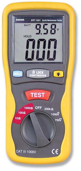 Automatic Battery 45Hz Digital Earth Resistance Tester, for Industrial Use, Model Number : 1501