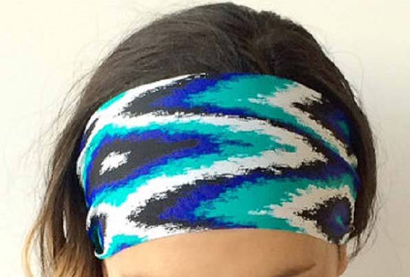 Blue Color Cotton Fabric Headband