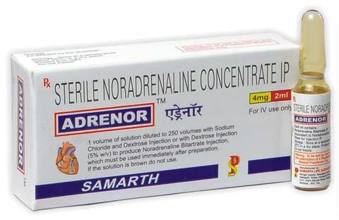 Adrenor Injection, Packaging Size : 4mg