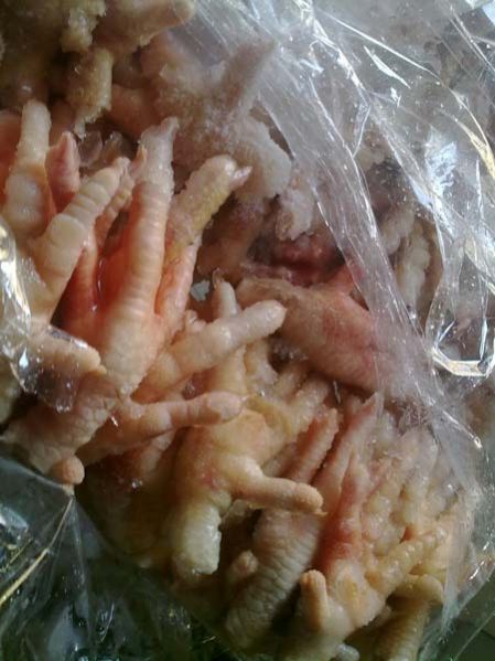 Frozen Unprocessed Chicken Paws