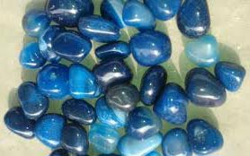 Blue Dyed Pebbles