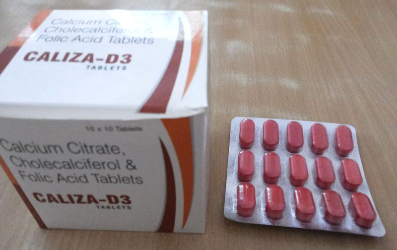Caliza D3 Tablets Manufacturer Exporters From Ambala