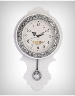 Black & White Shade Designer Wall Clocks with Pendulum