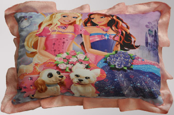 Super Soft Pink Barbie Baby Pillows