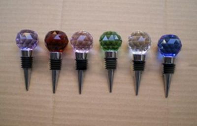 Cheap Crystal Glass Wine Bottle Stopper
