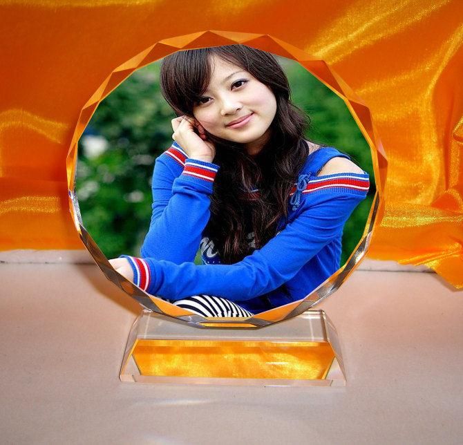 Crystal Glass Photo Frame For Souvenirs Gifts