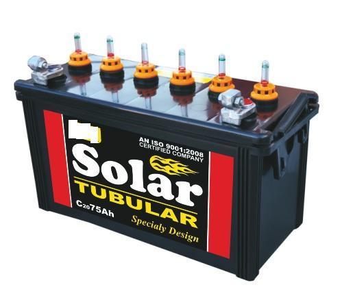 Okaya Solar Tubular Battery, for Home Use, Industrial Use, Voltage : 0-25AH, 100-125AH, 125-150Ah