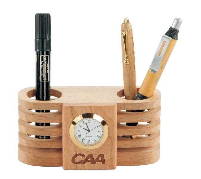 Polished wooden pen stand, Feature : Attractive Design, Complete Finishing
