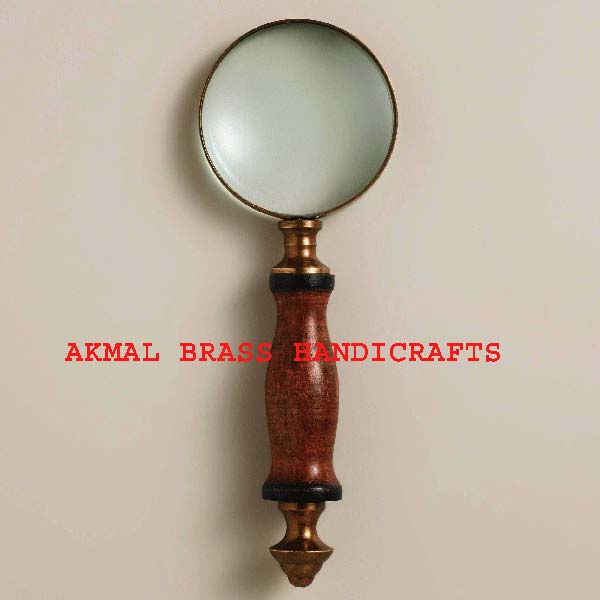 Brass Magnifying Glass, Color : Antique brass