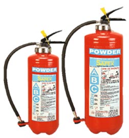 ABC-BC Squeeze Grip Cartridge Type Powder Fire Extinguishers