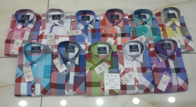 COTTON CHECK SHIRTS FOR MENS, Feature : SLIM FIT