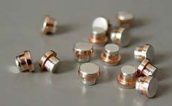 Coated Bimetal Electrical Contact Rivets, for Fittngs Use, Feature : Fine Finishing, Hard Structure