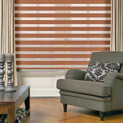 Zebra Blinds, Feature : Unique opening closing style.