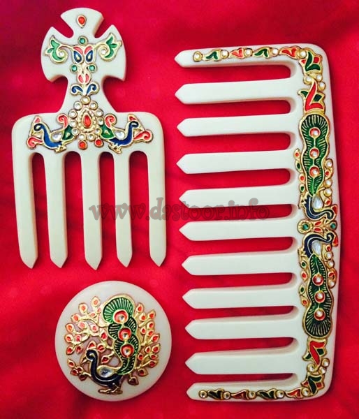 Set of 3 Comb, Juda pin and Saree pin