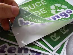 Rectangular Pvc Stickers, for Lamination, Shipping Labels, Size : 50x30 mm, 60x45mm